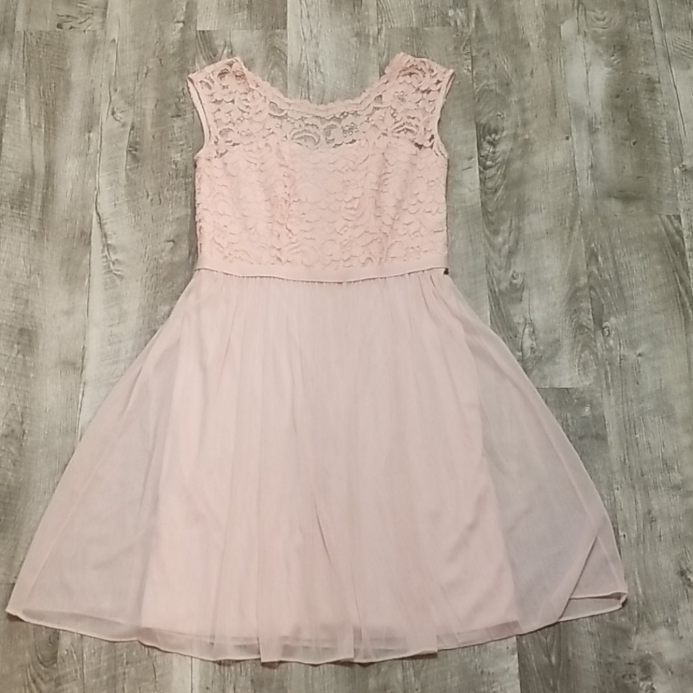 Pink bridesmaids dress